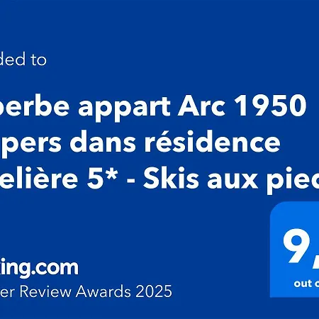 Superbe Arc 1950 4/6pers Dans Hoteliere 5* - Skis Aux Pieds Apartment *